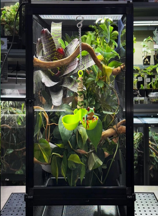 Delllala Frog Habitat Hammock with Suction Cup,Soft Silicone Tree Frogs Terrarium Accessories ，Applicable to Toad, Tadpole， Tree Frogs, Dwarf Frogs, Small Amphibians - Image 2